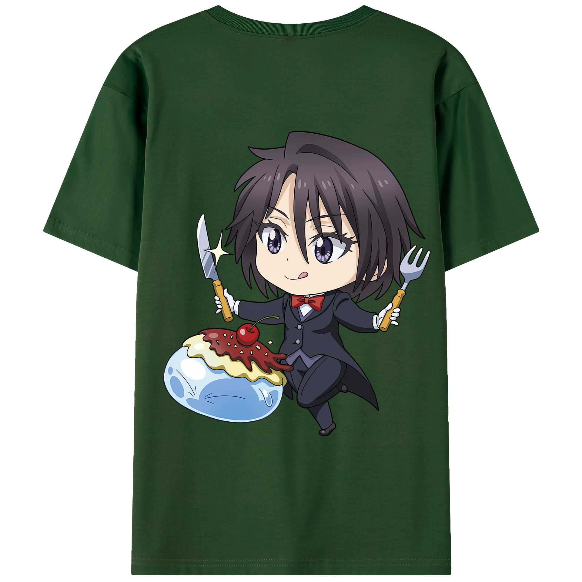 （画像用） 転スラ Regarding Reincarnated to Slime 綿100％半袖Tシャツ（背面プリント）